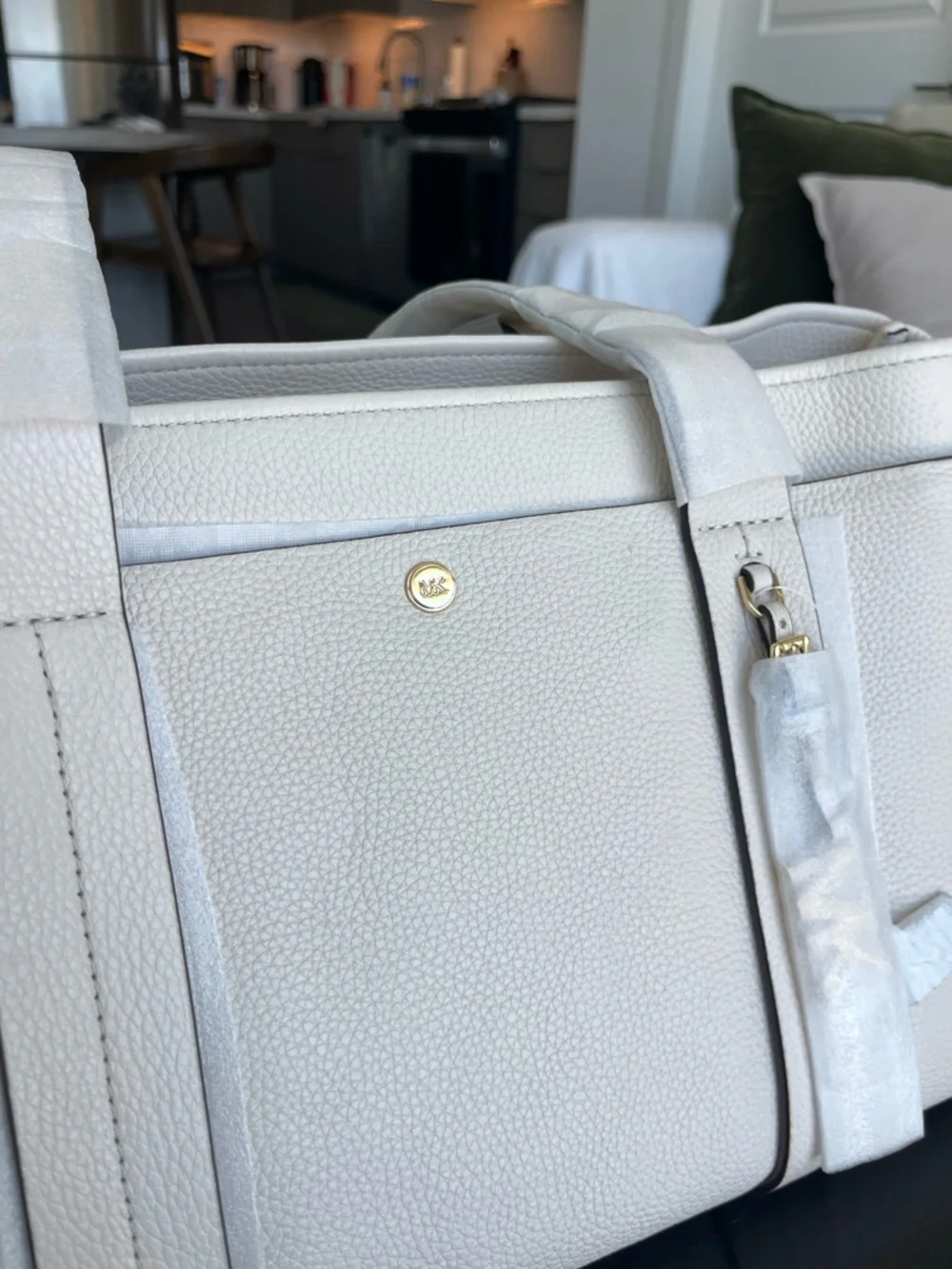 Michael Kors Romee Large Pebbled Leather Tote Bag - Picture 4 of 15